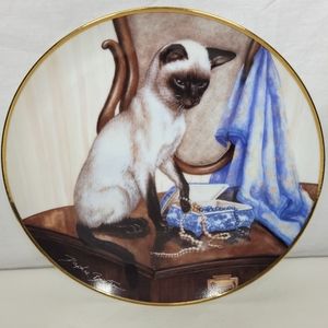 FRANKLIN MINT DAPHNE BAXTER "VELVET TOUCH" LIMITED EDITION PORCELAIN PLATE